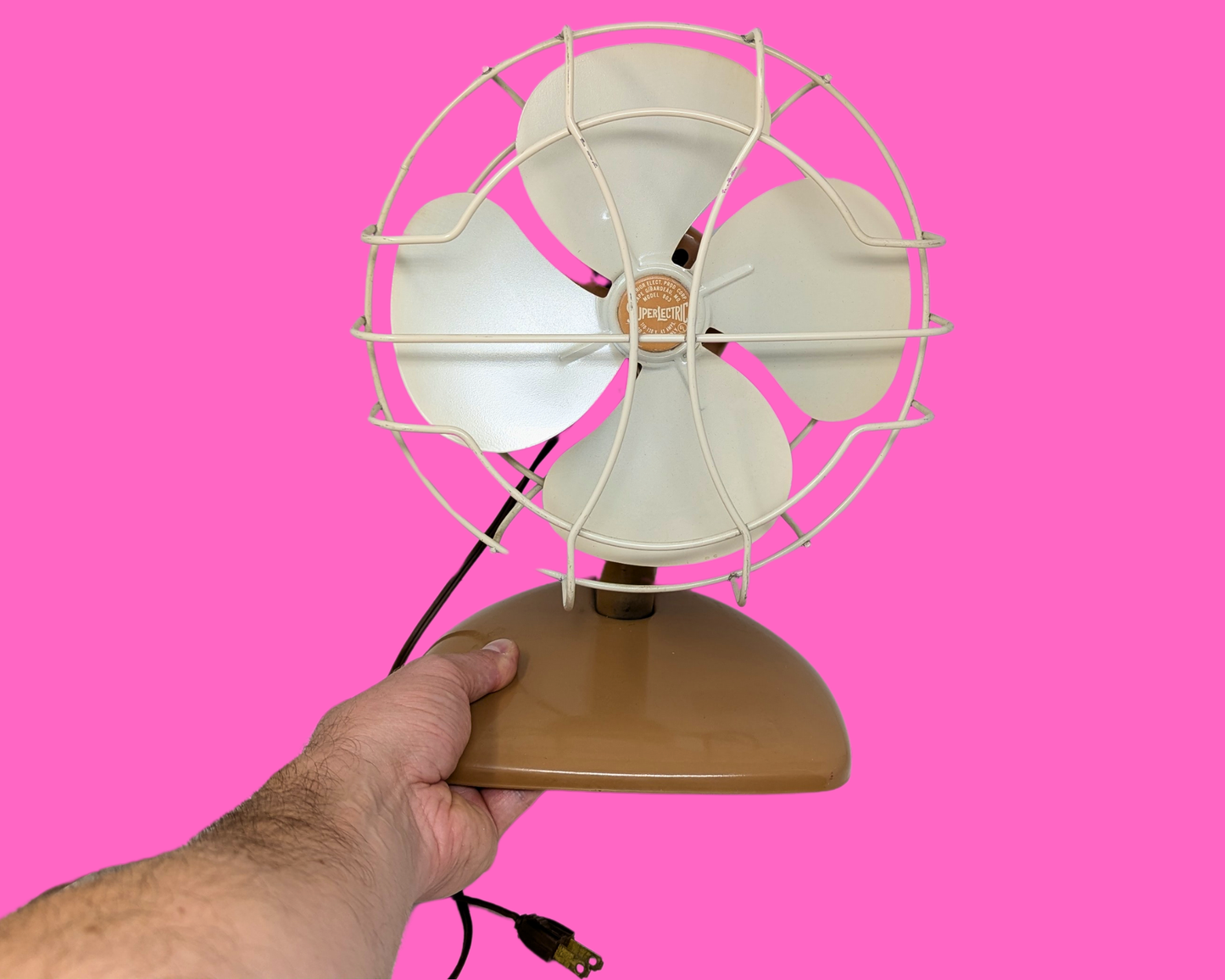 Ventilateur Superlectric vintage des années 1960, fonctionnel