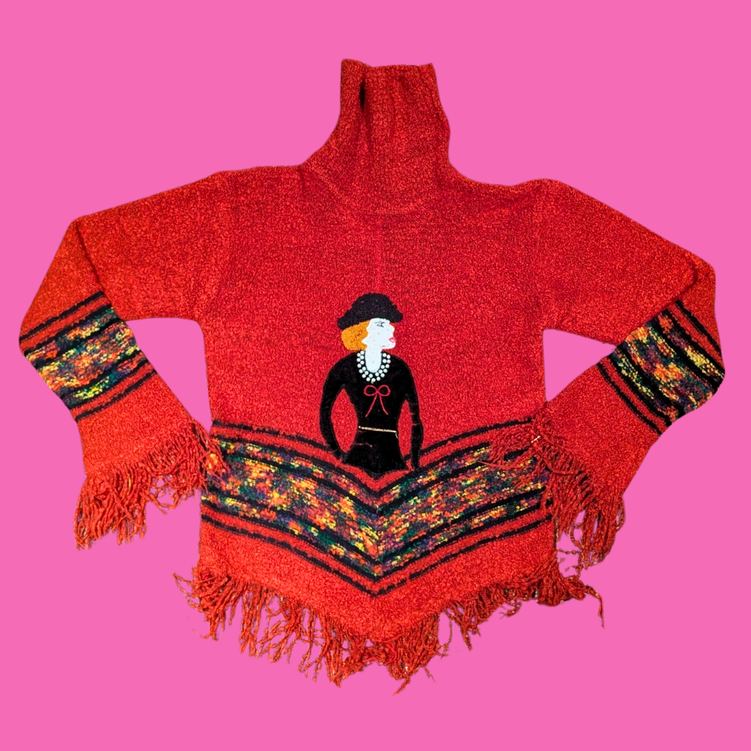 Vintage 1990's Elegant Turtleneck Sweater Size M