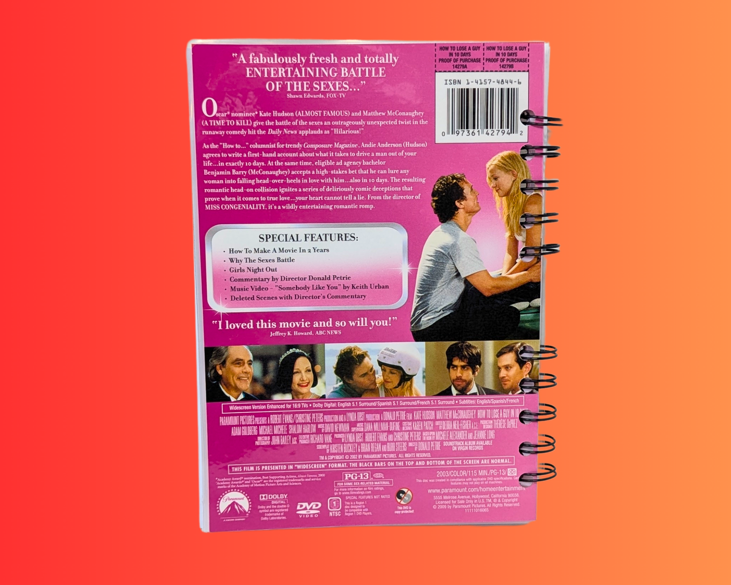 Carnet de notes du film DVD « Comment se faire larguer en 10 leçons »