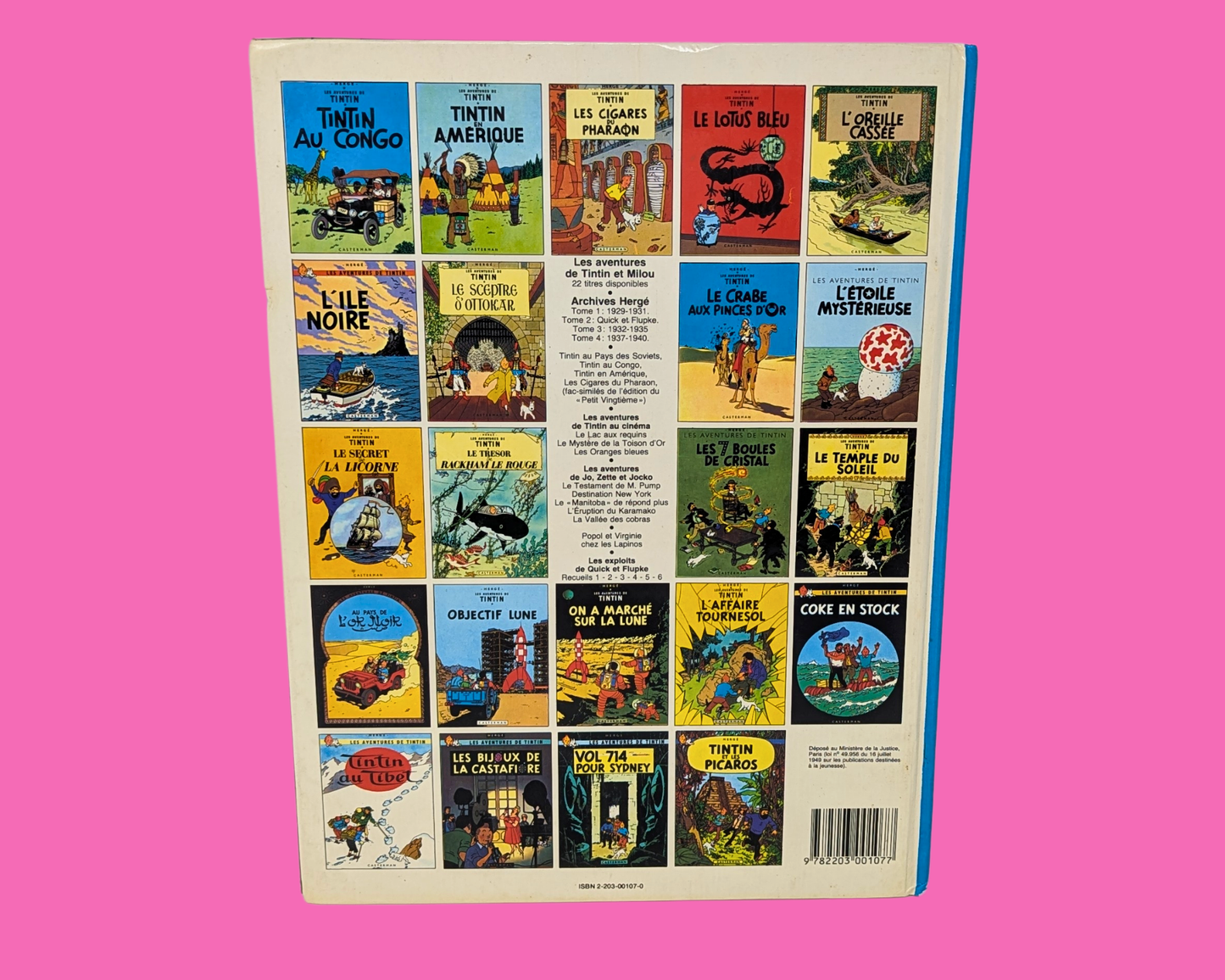 Vintage 1980's Tintin et Le Sceptre d'Ottokar