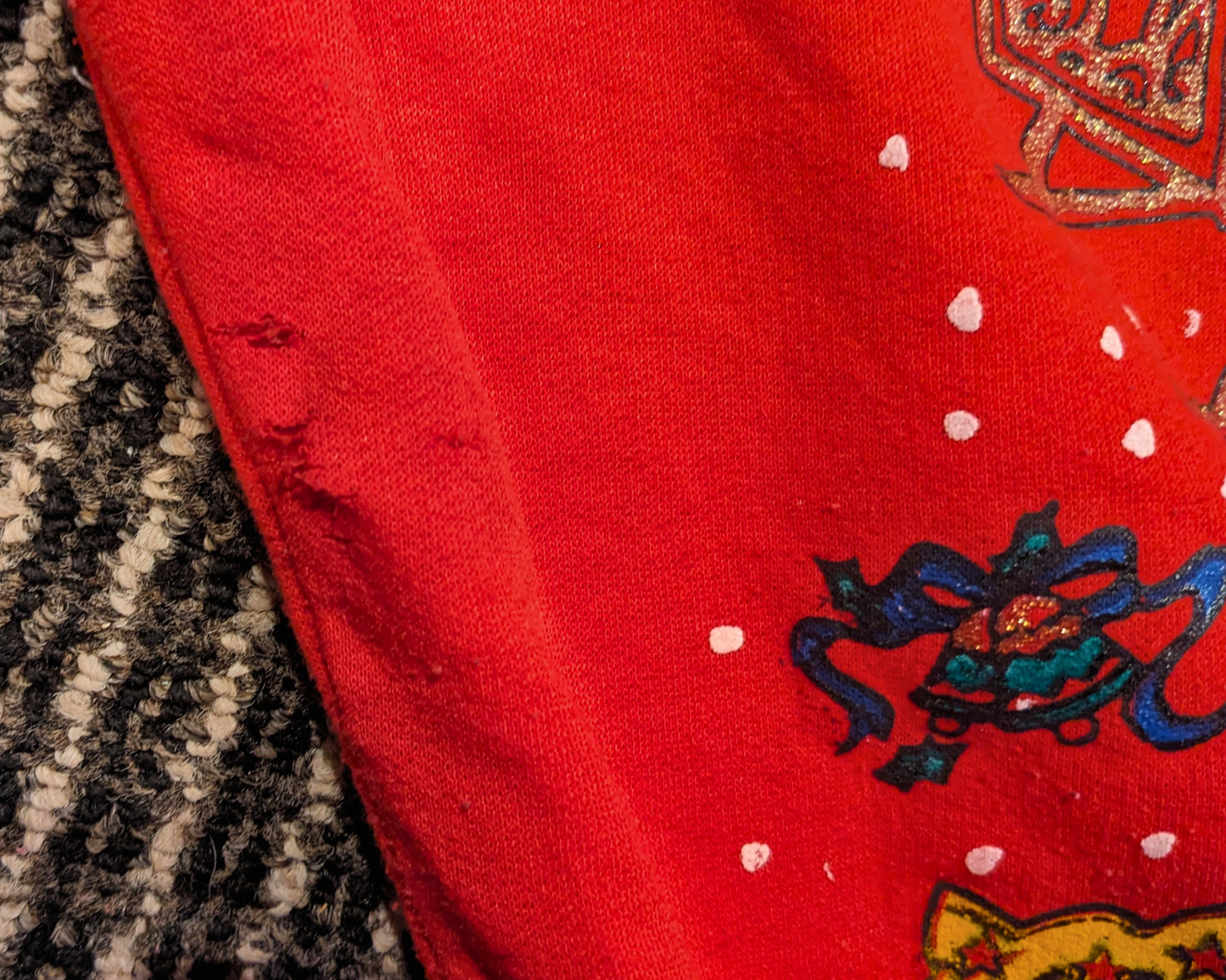 Vintage 1980's Kitsch Christmas Sweater Size L