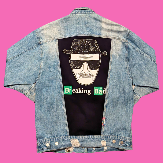 Breaking Bad Upcycled Denim Jacket Size M