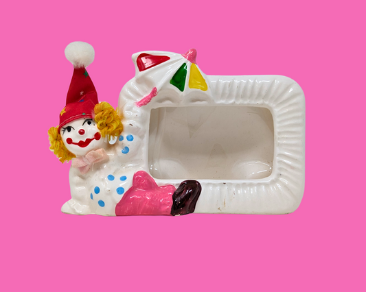 Cadre vintage petit clown des années 1990