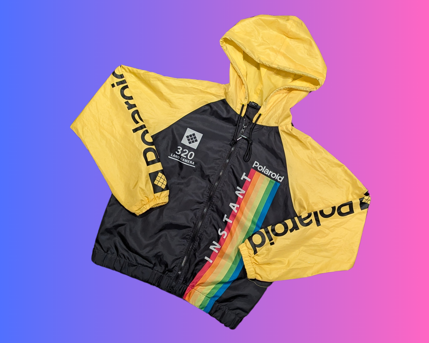 Y2K Polaroid Windbreaker Size M