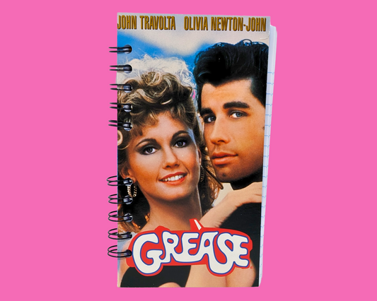Grease VHS Movie Notebook