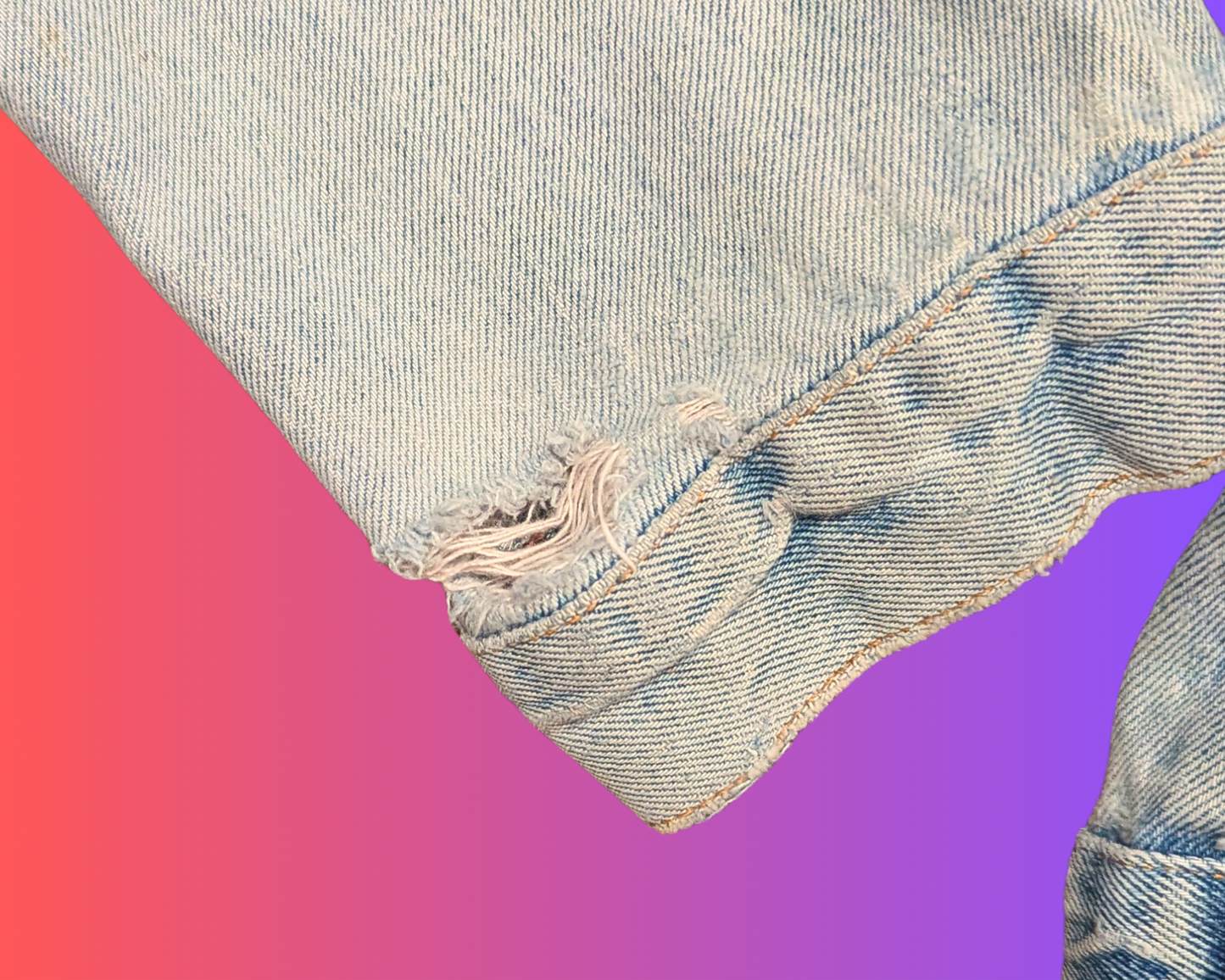 Handmade, Upcycled Home Alone Denim Jacket Size L