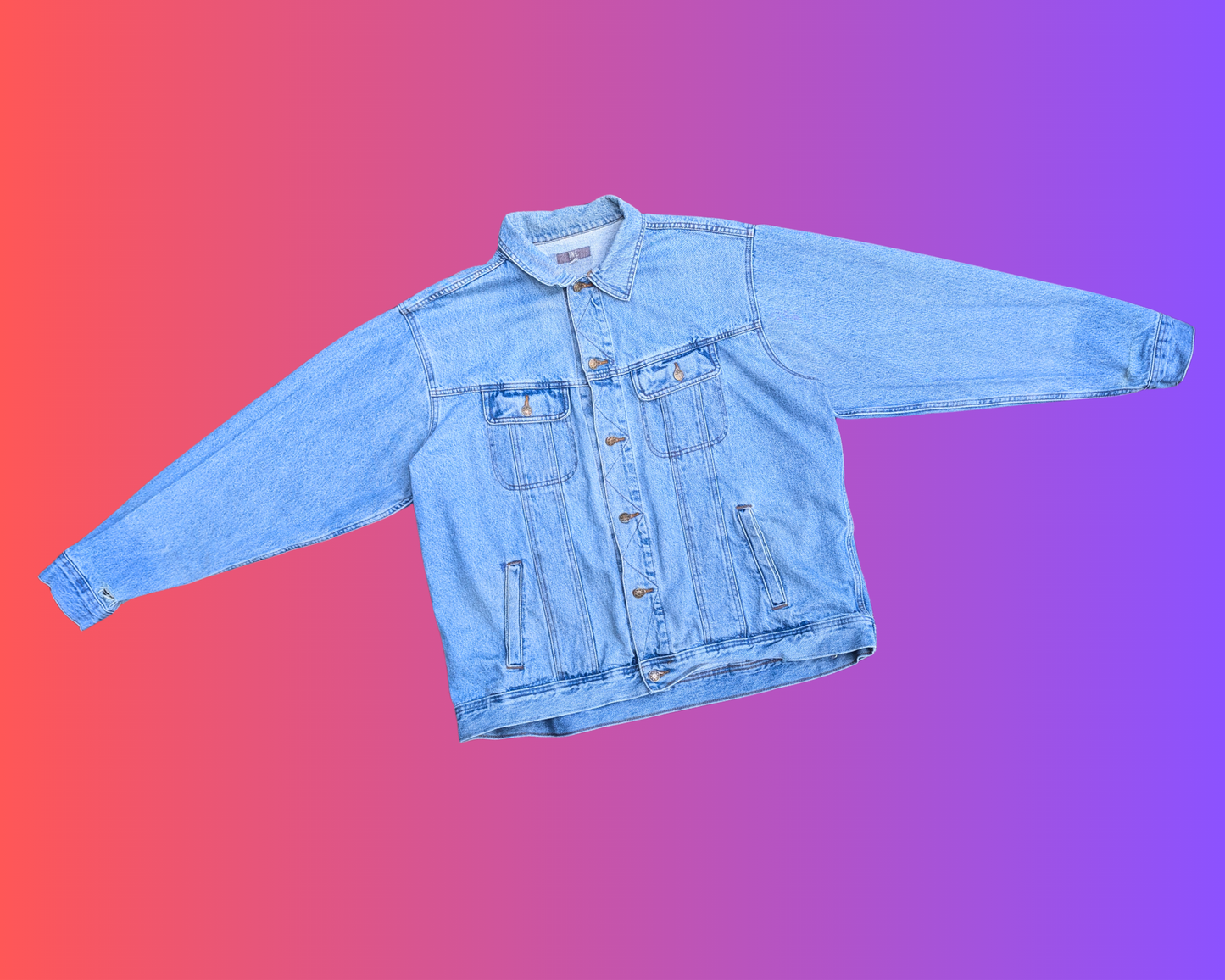 Handmade, Upcycled Sailor Moon, For Love and Justice Denim Jacket Size XL