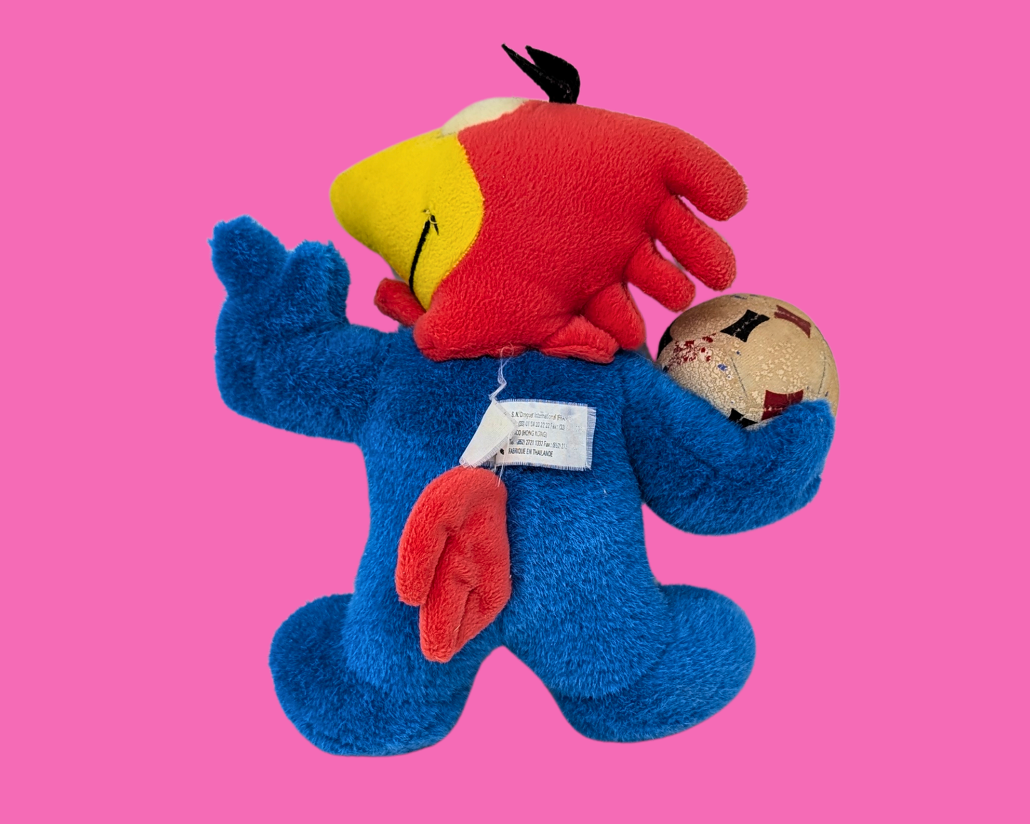 Vintage 1998 Footix, France Football World Cup 98 Plushie
