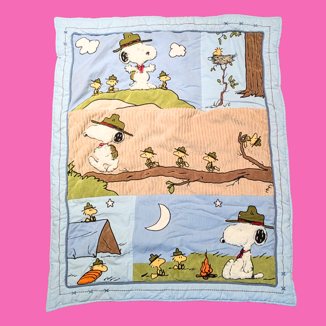 Peanuts, Snoopy, Charlie Brown Baby Blanket