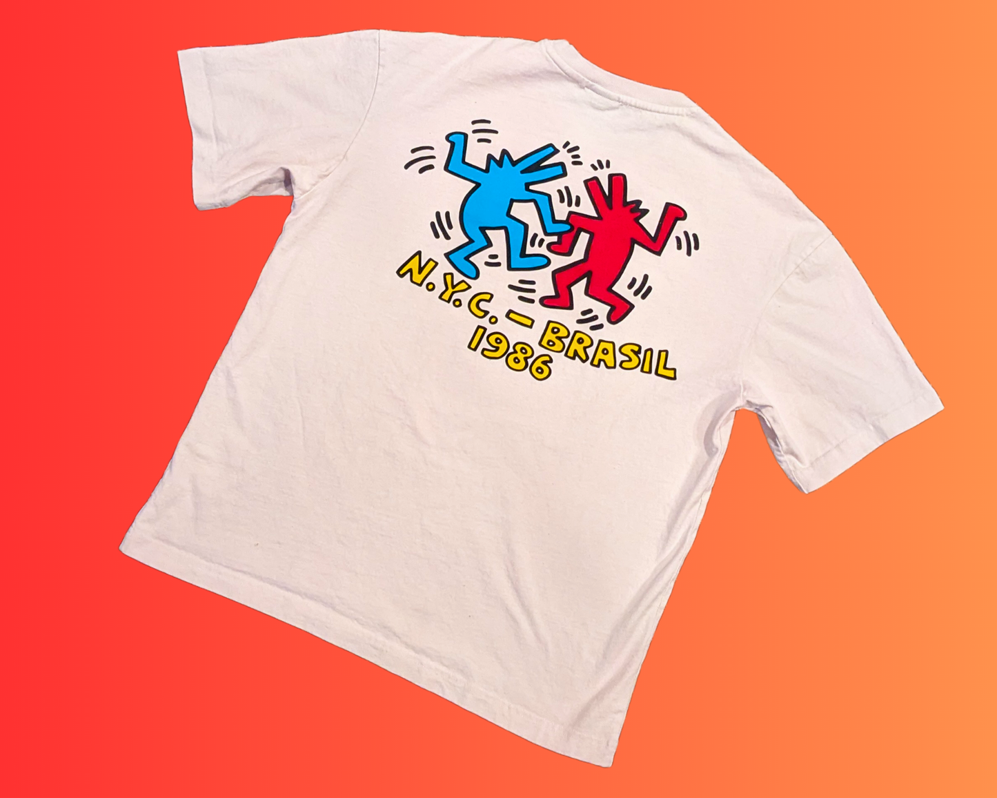 Y2K Keith Haring T-Shirt Size S