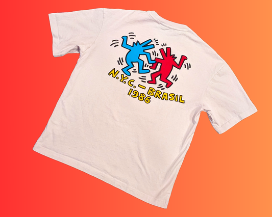 T-shirt Keith Haring Y2K taille S