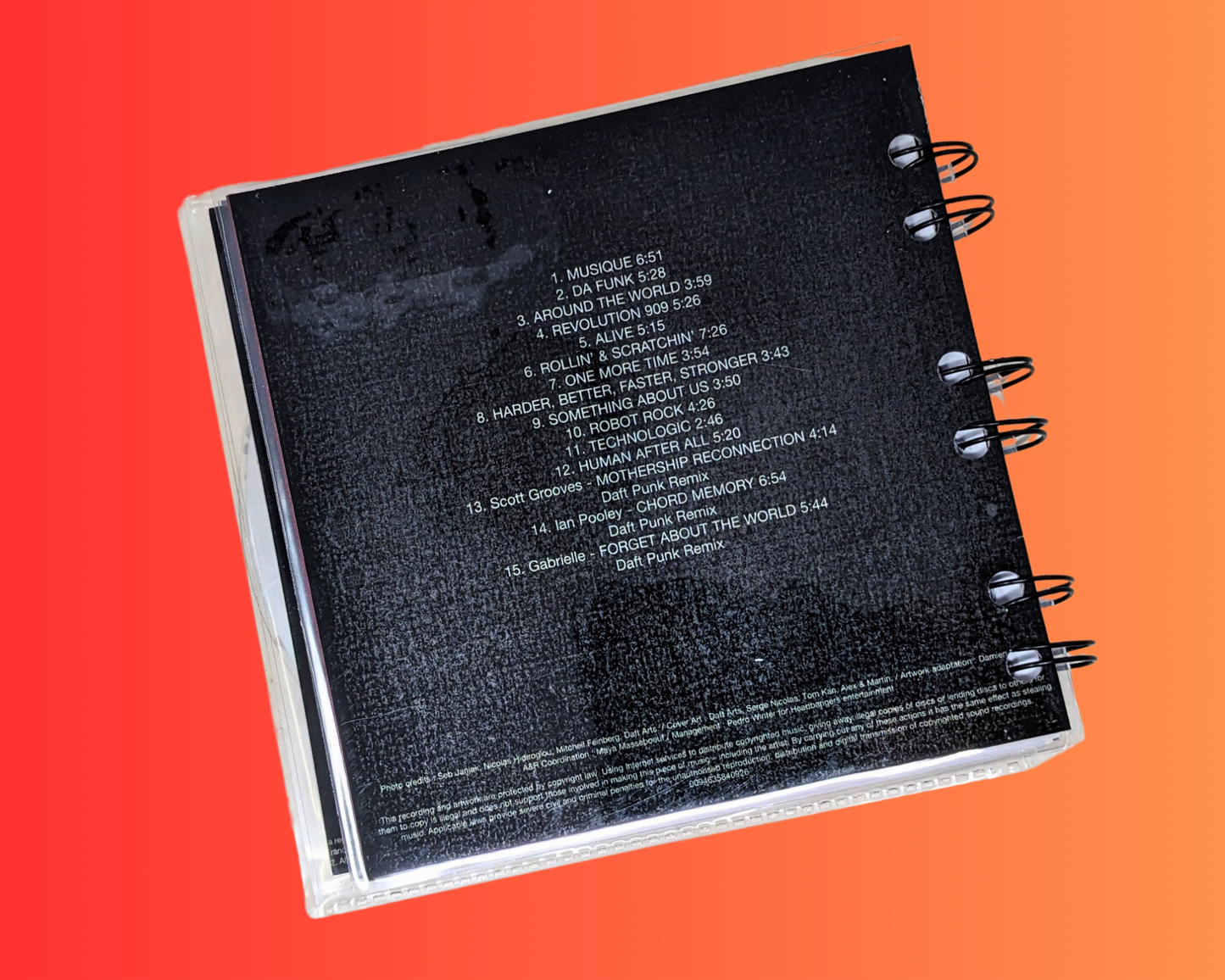 Daft Punk Musique Vol. 1 carnet CD 1993-2005