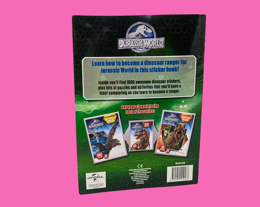 Livre d'autocollants Jurassic World