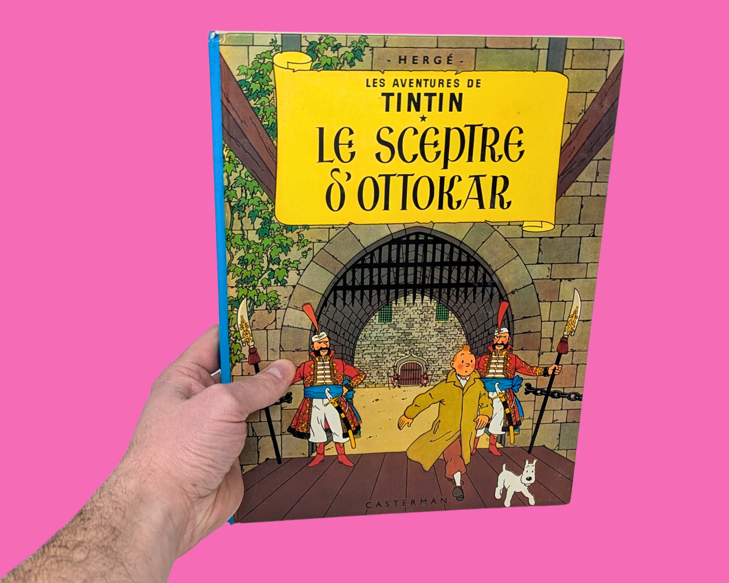 Vintage 1980's Tintin et Le Sceptre d'Ottokar