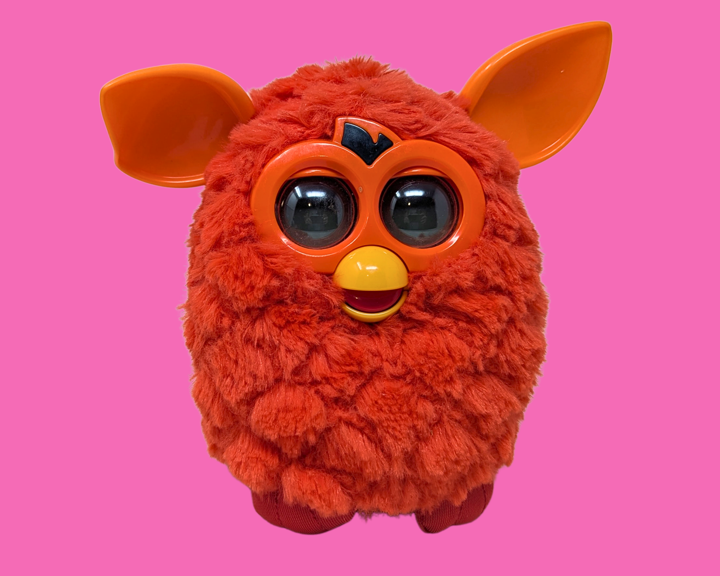 Y2K Orange Furby Toy, Functional