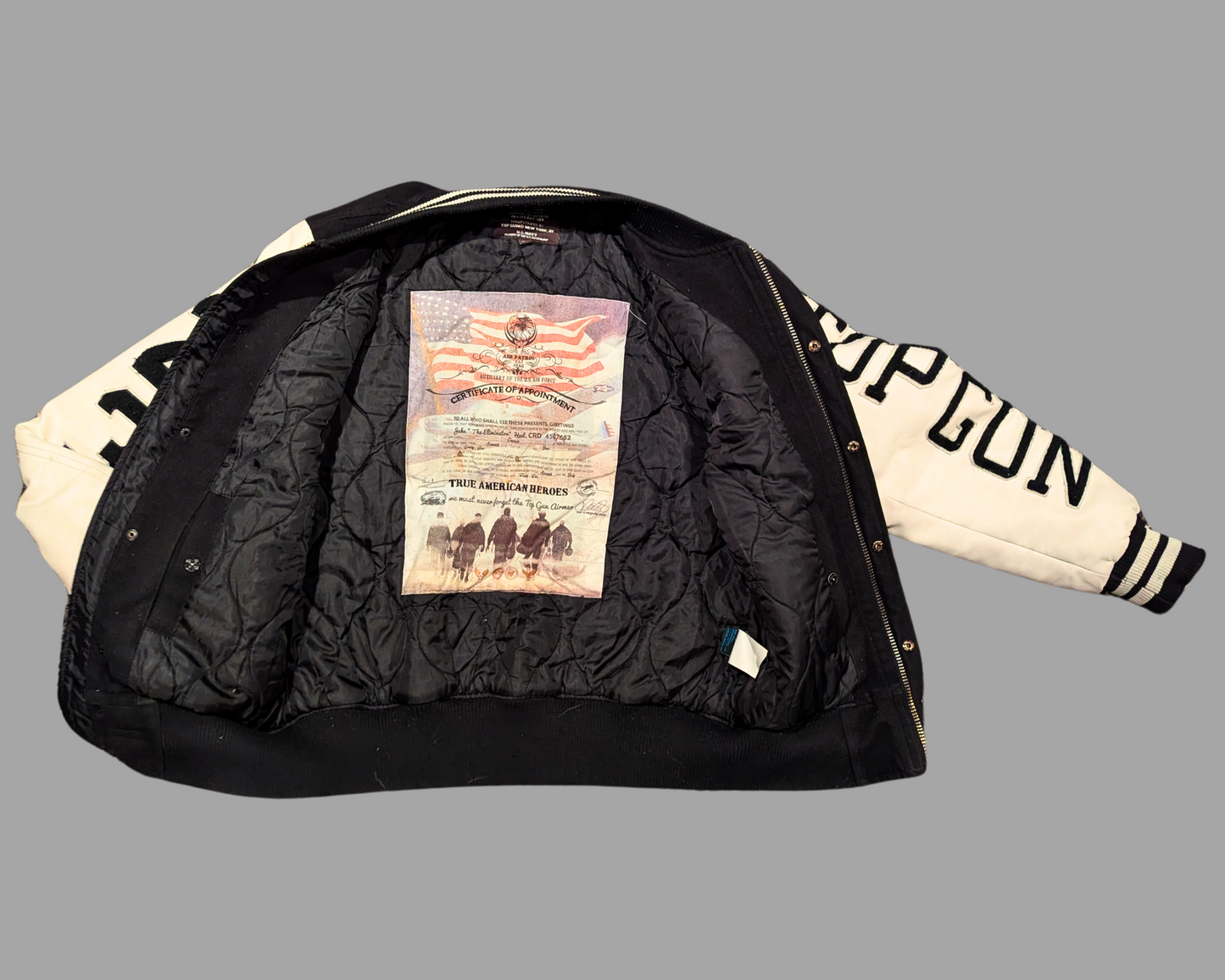 Y2K Varsity Athletic Top Gun New York Jacket Size M