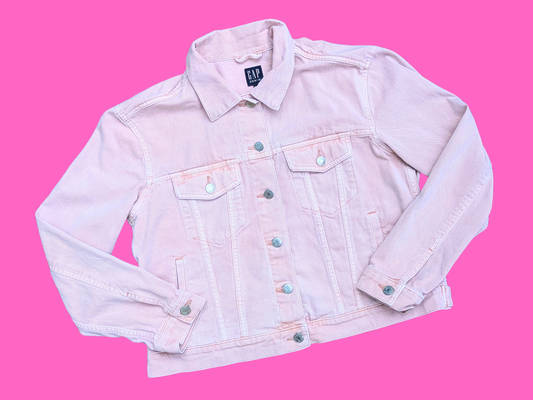 Handmade, Upcycled David Bowie Light Pink Jacket Size L