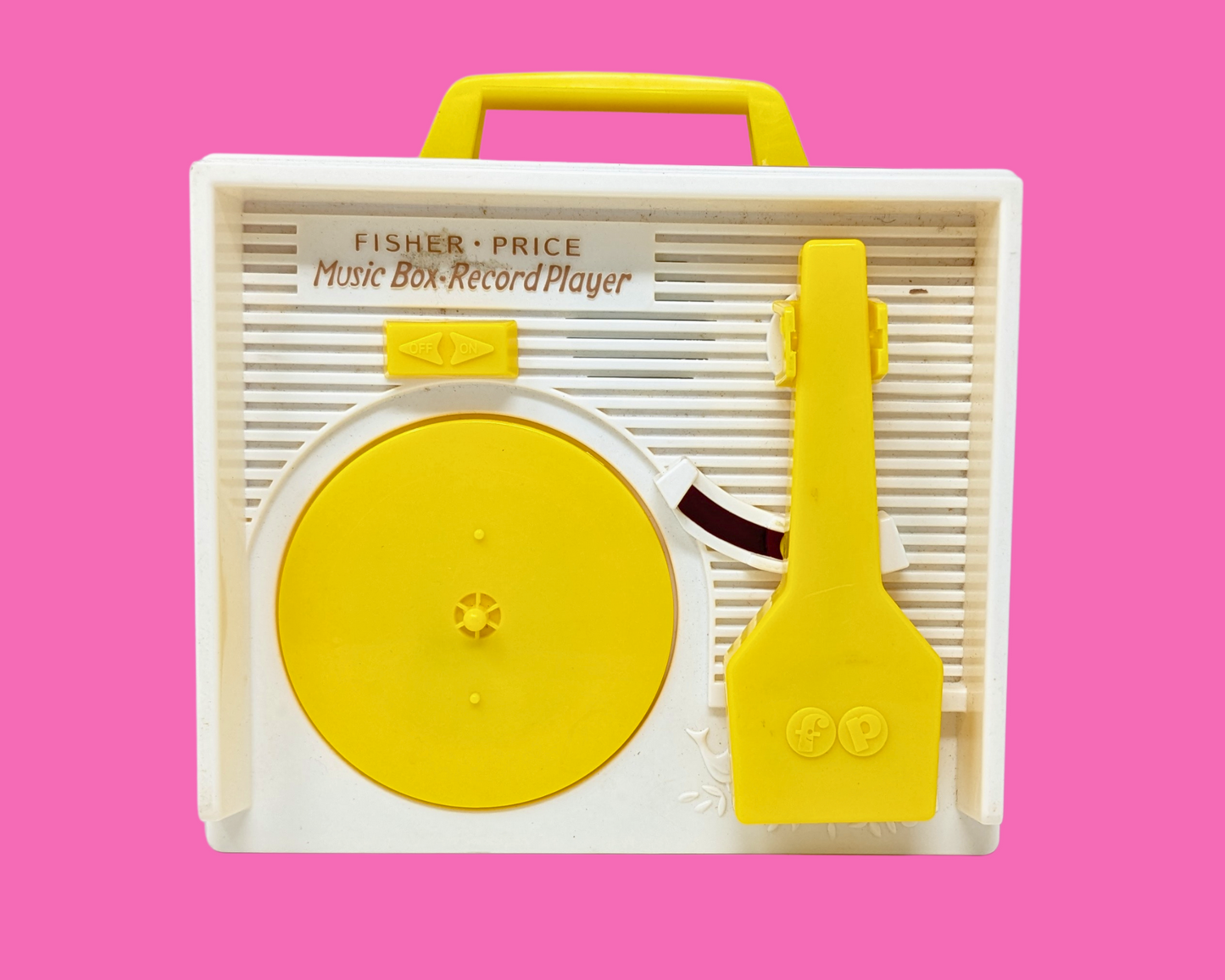 Vintage 1980's Fisher Price Record Player Toy