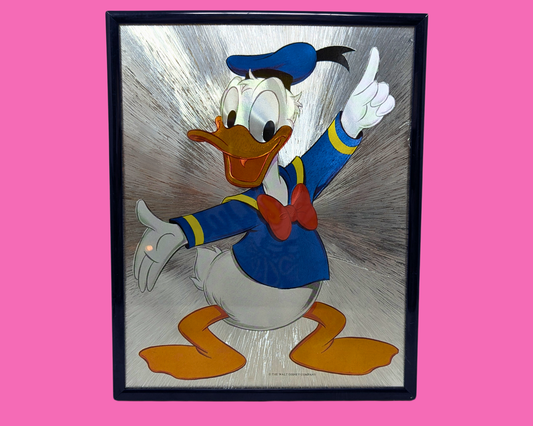 Impression d'art officielle vintage des années 1990 de Donald Duck encadrée par Walt Disney