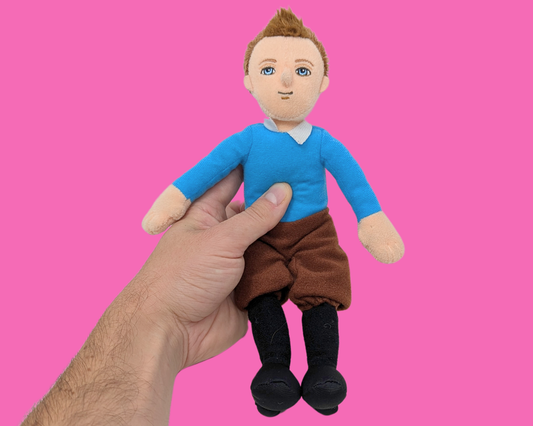 Peluches officielles TY Y2K de Tintin et du capitaine Haddock, vendues ensemble
