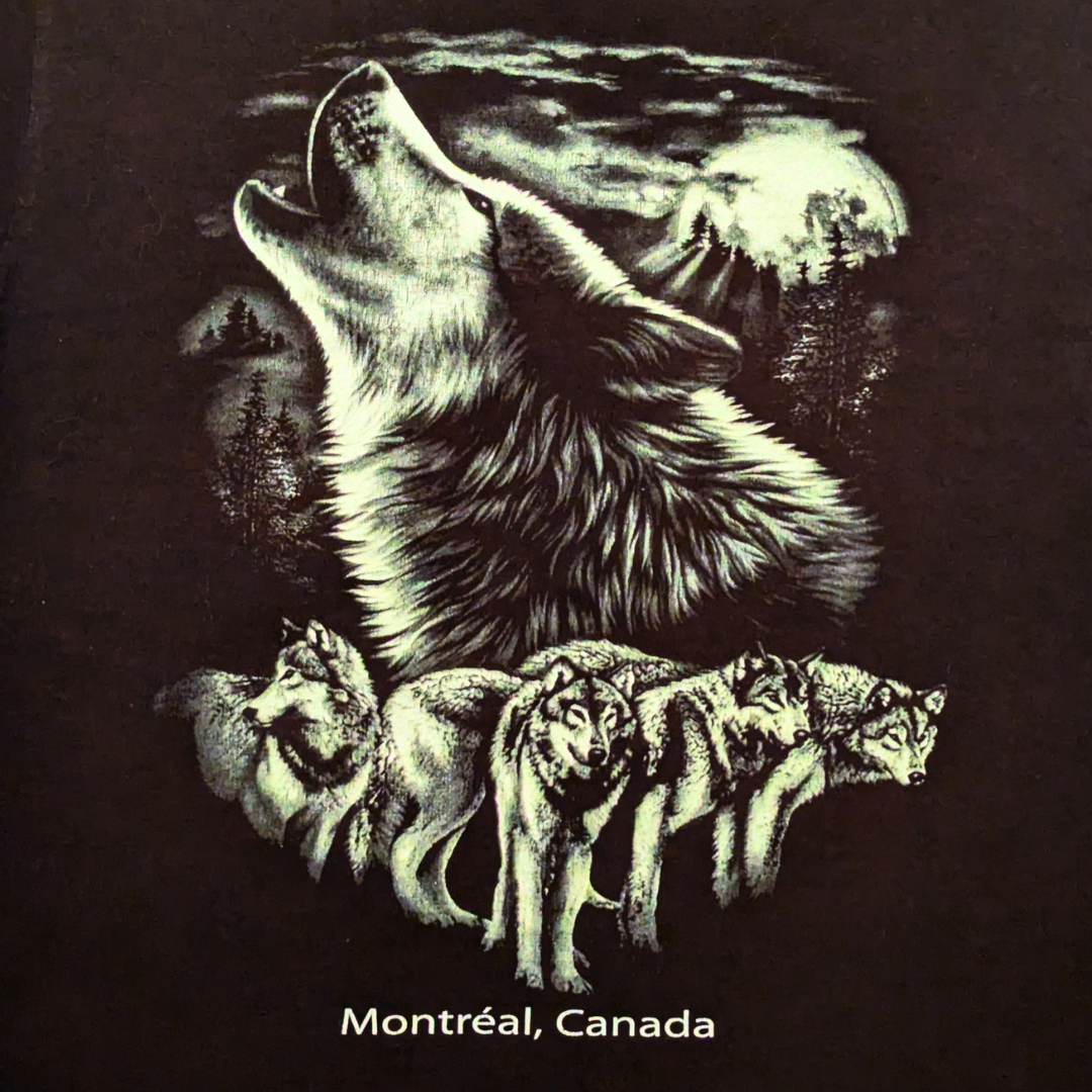 T-shirt Loup Montreal, Canada Size M