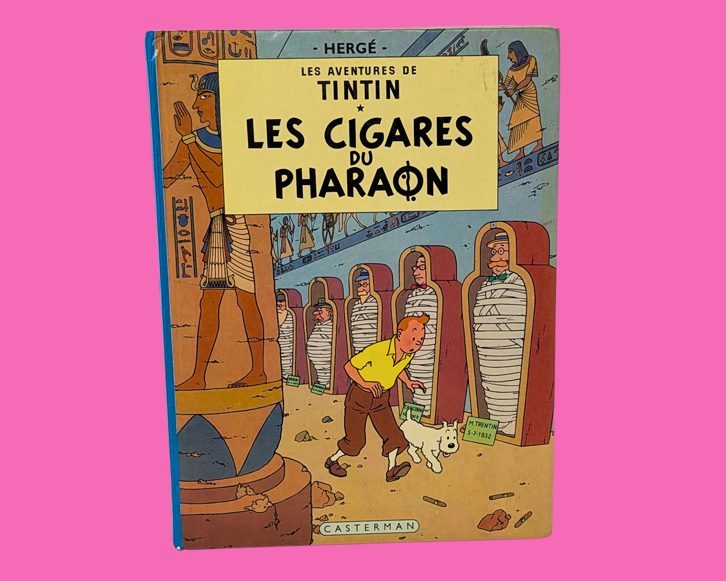 Vintage 1980's Tintin et Les Cigares du Pharaons