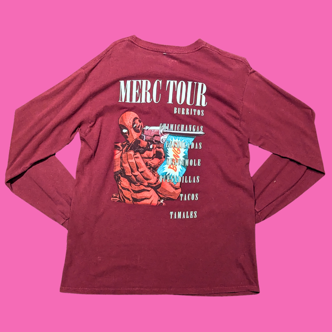 Marvel Deadpool Long Sleeve Shirt Size M