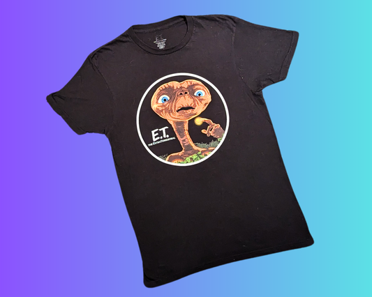 T-shirt noir Y2K ET l'extraterrestre, taille M