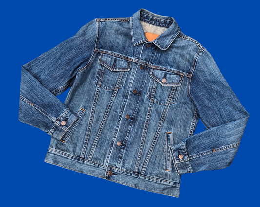 Handmade, Upcycled Guns N' Roses Denim Jacket Size M