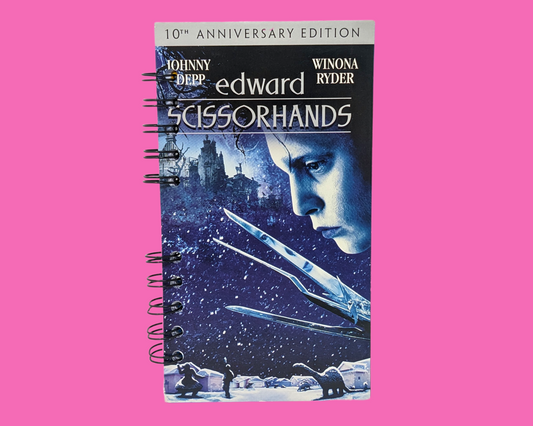 Edward Scissorhands VHS Movie Notebook