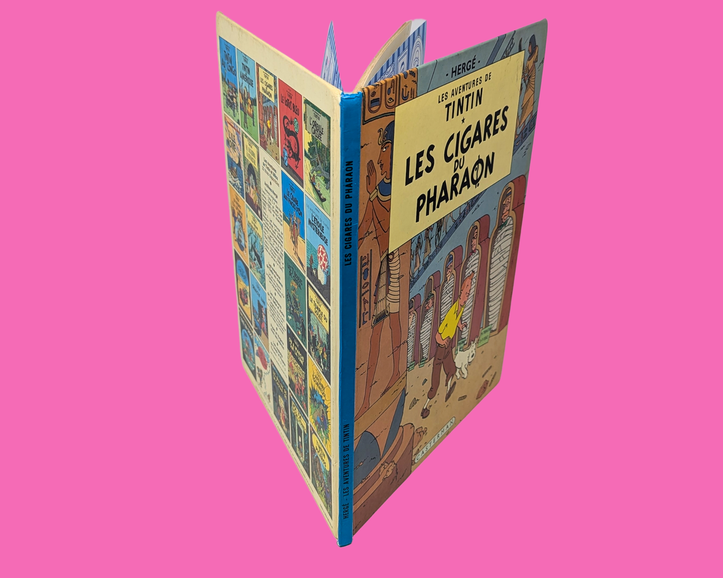 Vintage 1980's Tintin et Les Cigares du Pharaons