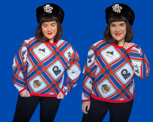 Handmade, Upcycled NHL Hockey Sweater Oversized M
