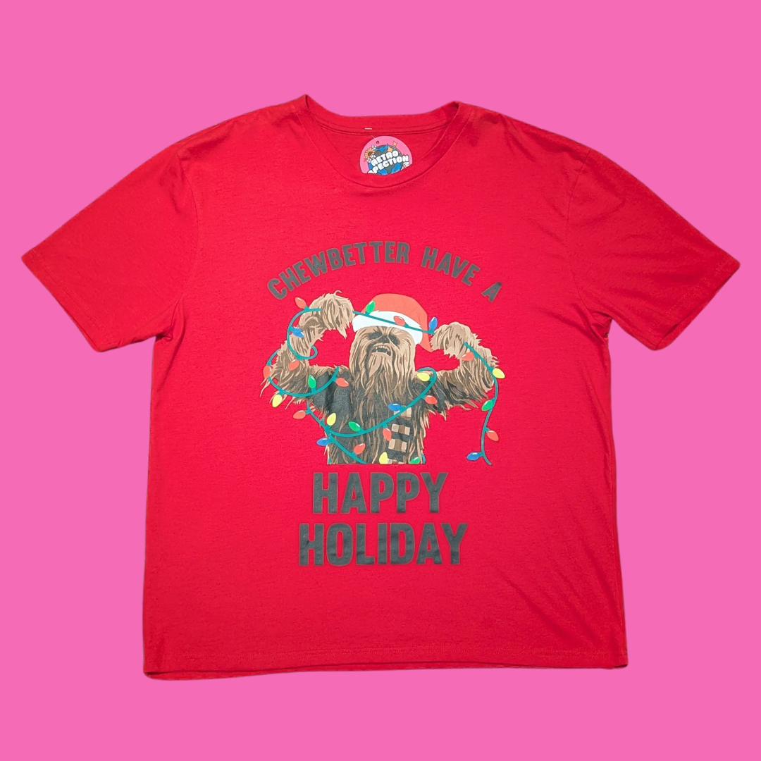 Star Wars ''Chewbetter Have A Happy Holiday'' T-Shirt Size L