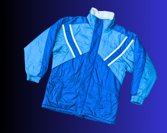 Veste officielle Altîtude bleu électrique vintage des années 1990 pour homme, taille L