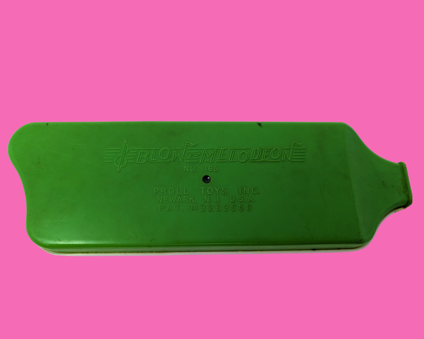 Vintage 1980's Green Blow Melodeon Instrument