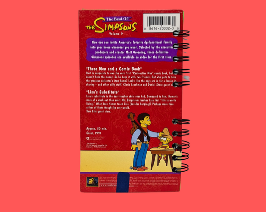 The Best of the Simpsons Volume 9 VHS Movie Notebook