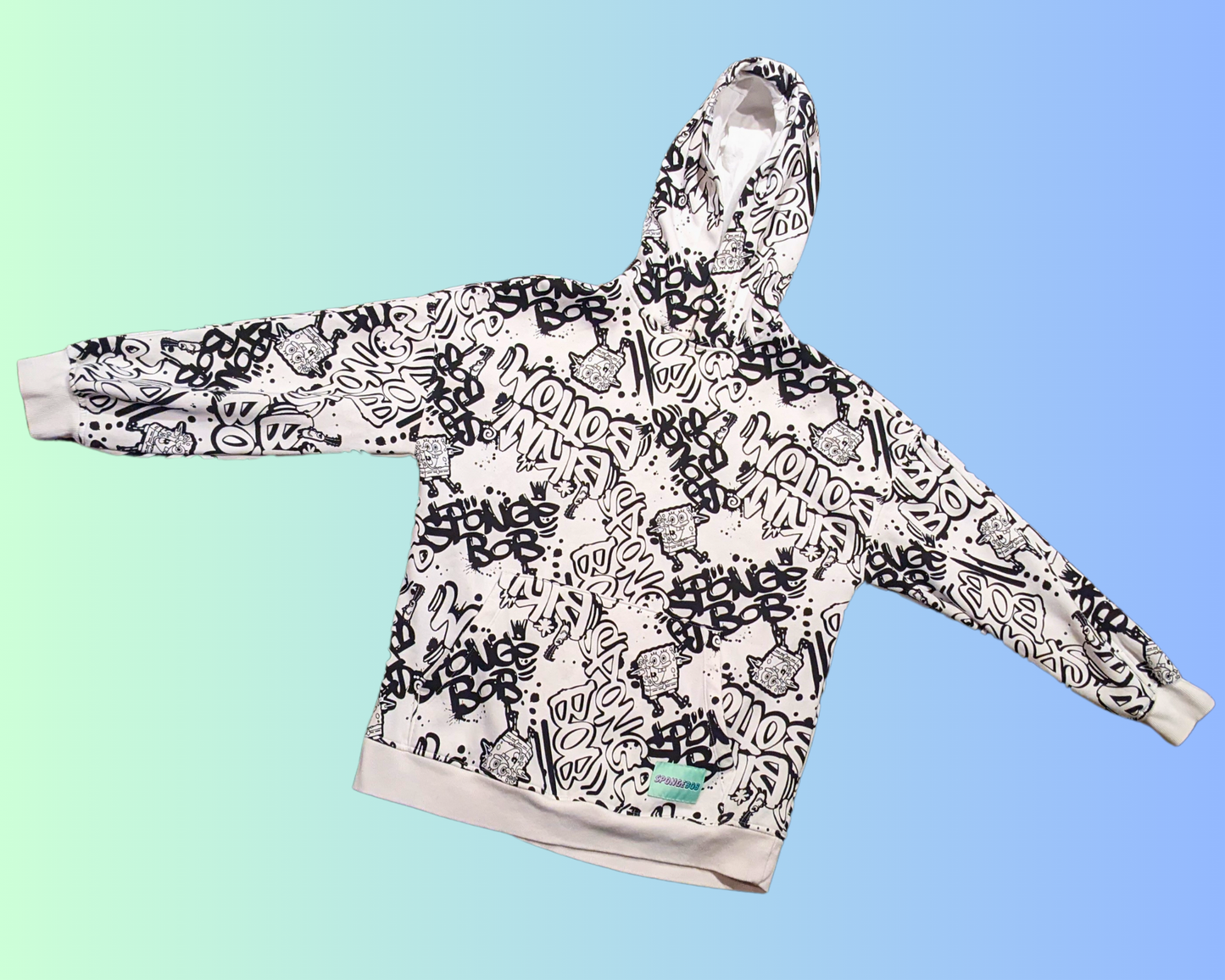 Y2K H&M Sponge Bob Square Pants Hoodie Size XS