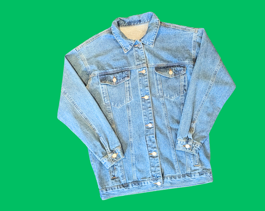 Handmade, Upcycled Jason & Freddy, Friday the 13th and Nightmare on Elm Street Denim Jacket Size L