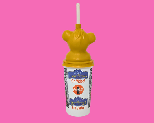 Bouteille en plastique officielle Walt Disney Le Roi Lion, Simba, vintage des années 1990