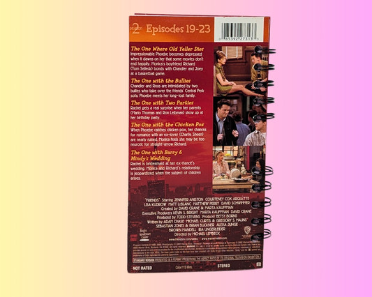 Friends, The Complete Second Season Volume 4 VHS Movie Notebook