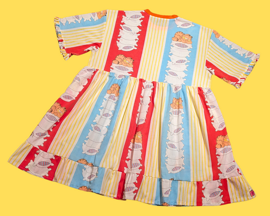 Robe t-shirt Garfield vintage 1978, fabriquée à la main et recyclée, taille 2XL