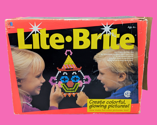 Vintage 1990's Lite Brite Game, with Accessories and Original Packaging