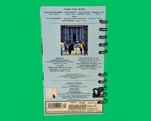 Tears for Fears Scenes from the Big Chair VHS Movie Notebook