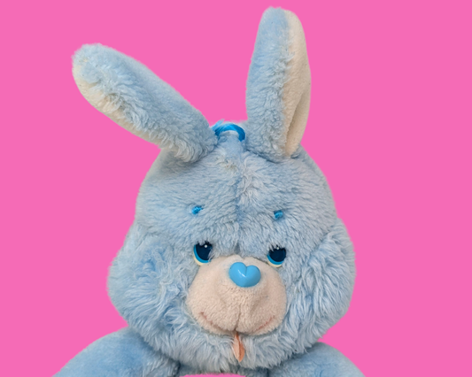 Peluche lapin Care Bears Cousin Swift Heart vintage des années 1980