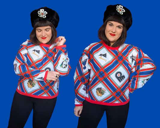 Handmade, Upcycled NHL Hockey Sweater Oversized M