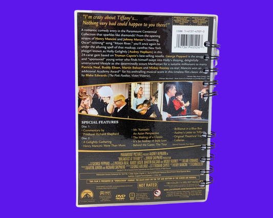Carnet de notes du film DVD Breakfast at Tiffany's