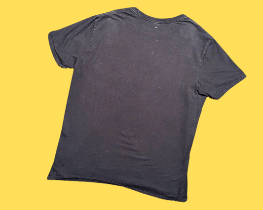 Y2K Black Batman Logo T-Shirt Size M