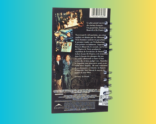La Grande Vadrouille VHS Movie Notebook