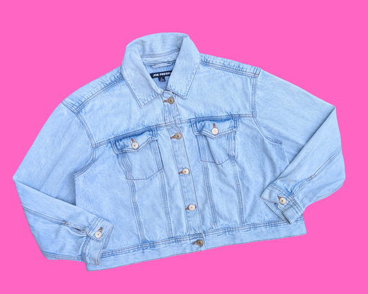 Handmade, Upcycled Jimi Hendrix Denim Jacket Size XL