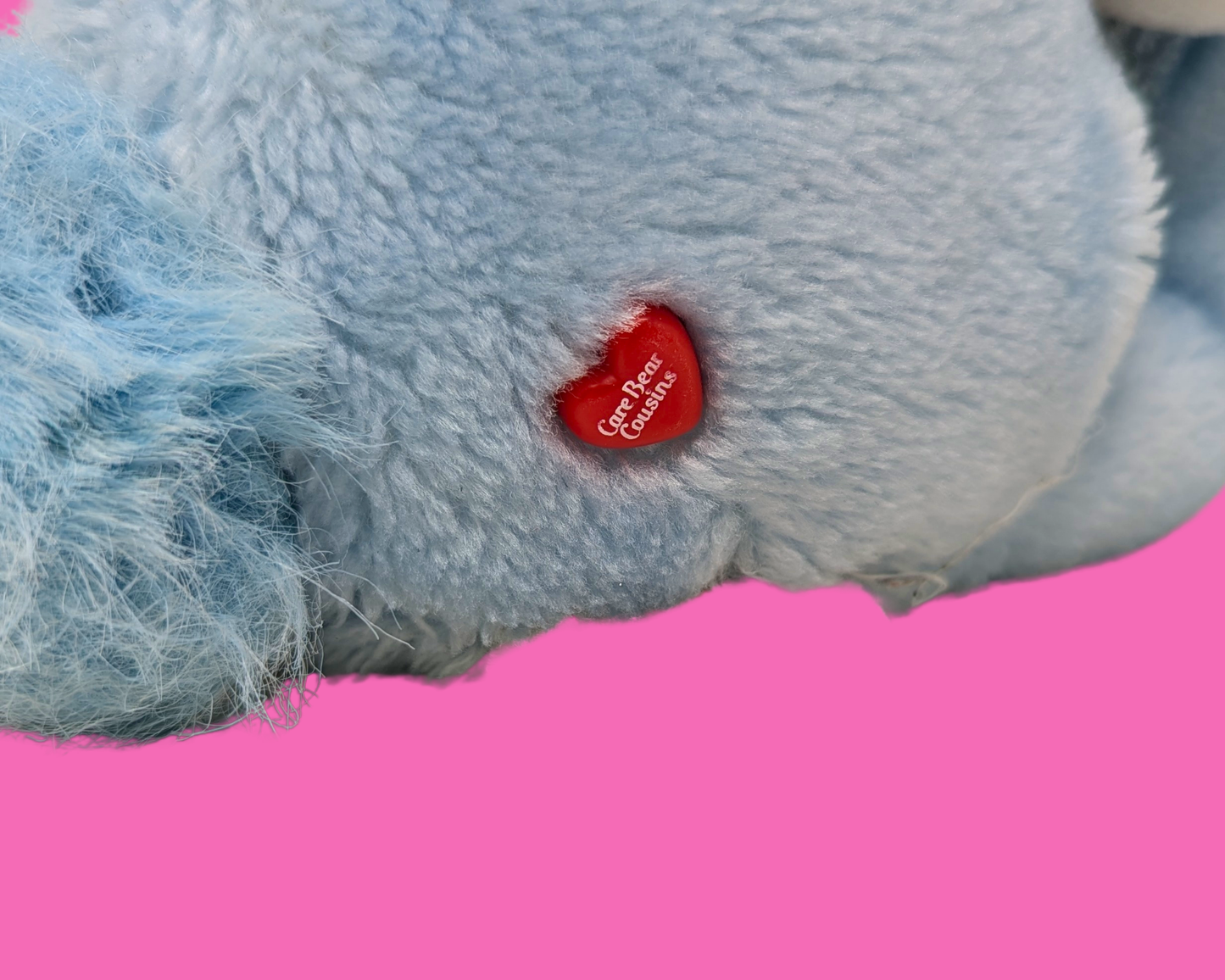 Peluche lapin Care Bears Cousin Swift Heart vintage des années 1980